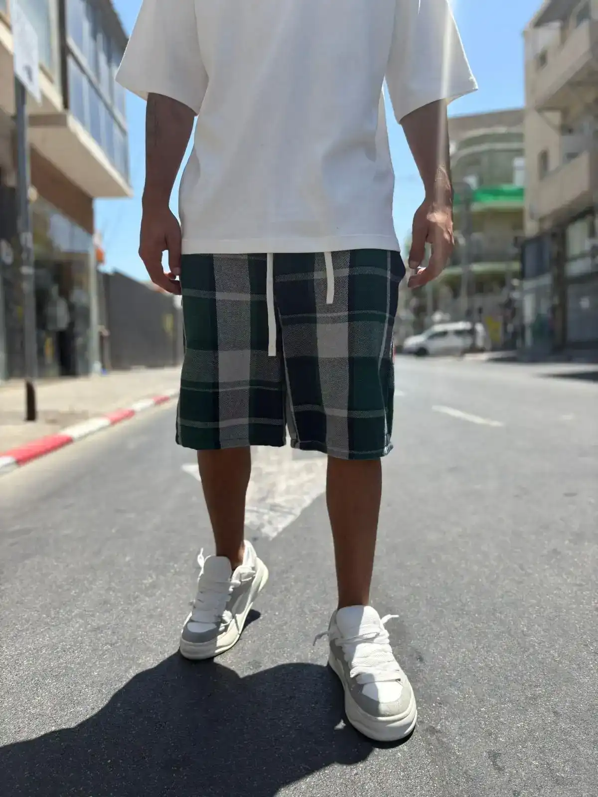 ברמודה בד משובץ