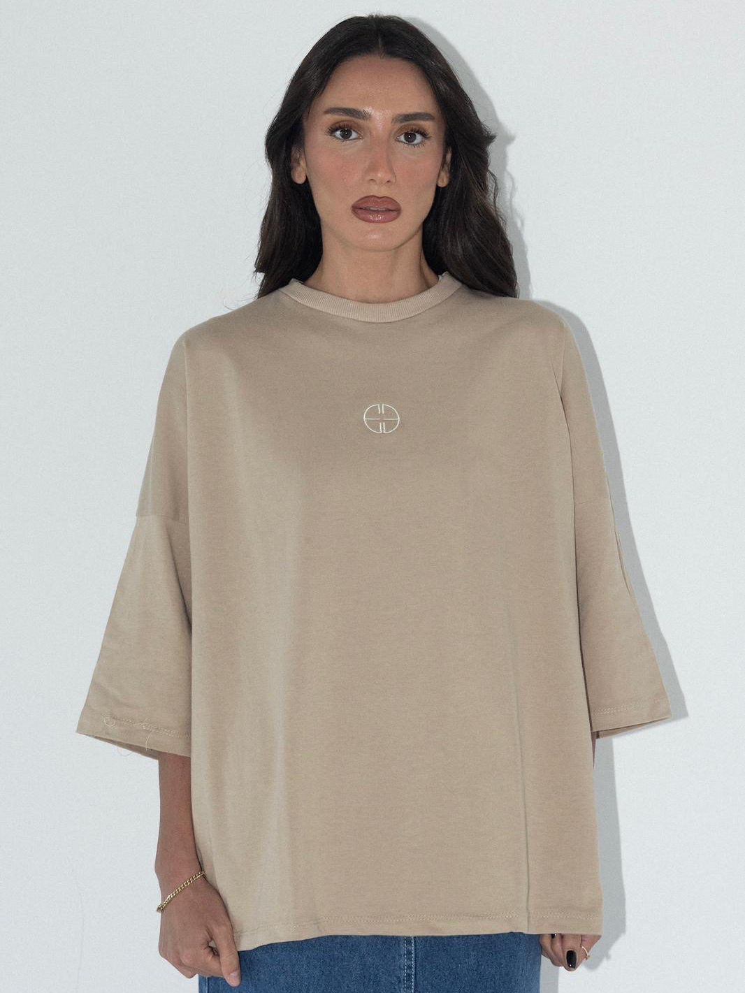 טי שרט לוגו פלוס בז