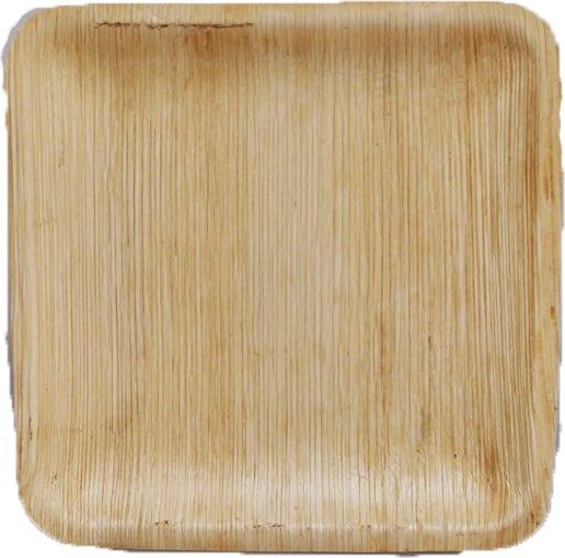 צלחות מרובעות מתכלות 25 ס״מ 10 יחידות