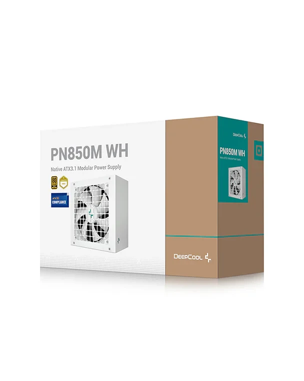 ספק כוח GAMER STORM PN850M 850W 80Plus GOLD Modular White