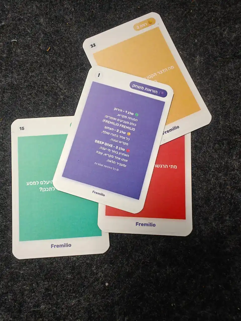 Fremilio – משחק קלפים לחיבור ושיחות אמיתיות בין חברים