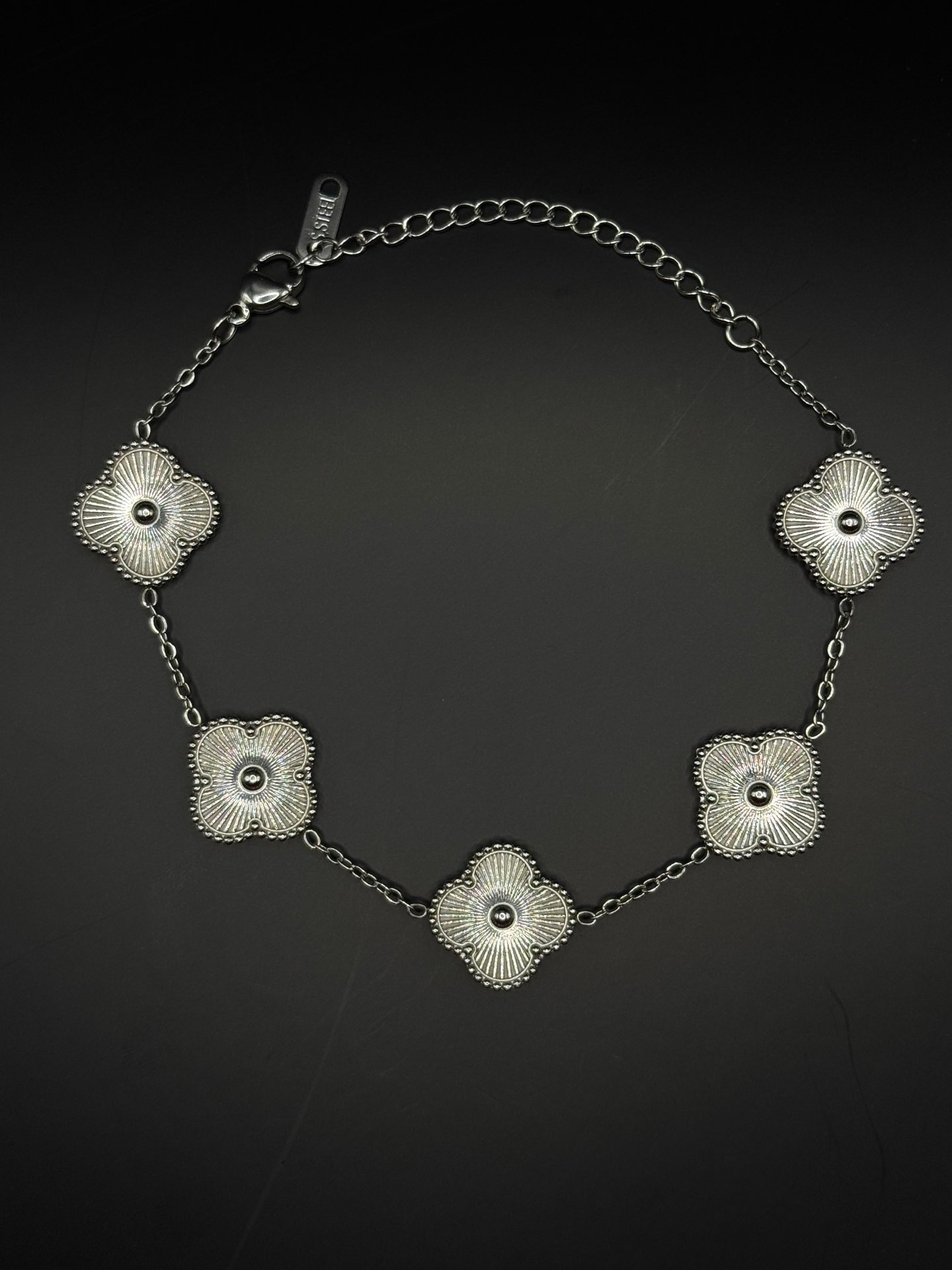 צמיד תלתן כסוף