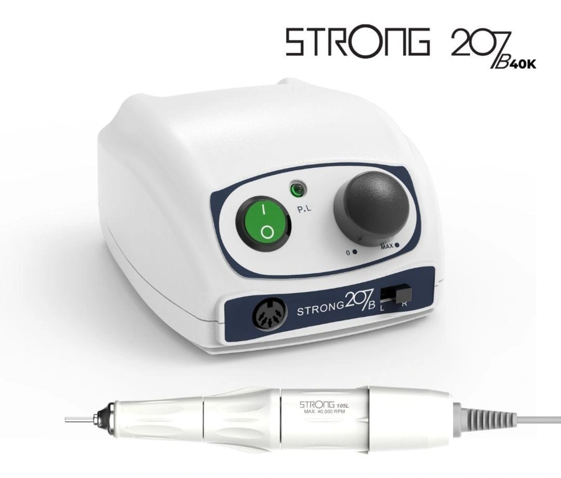 מכונת שיוף לציפורניים סטרונג 207B + מנורת ייבוש