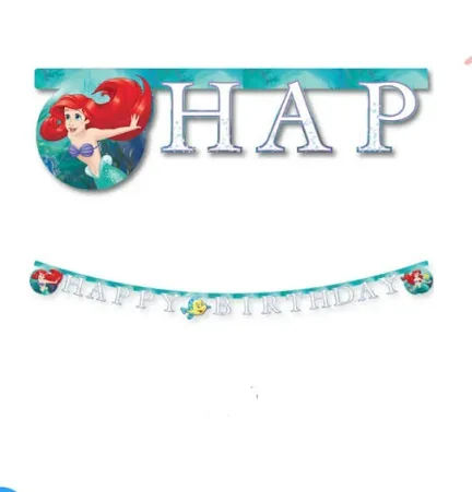 באנר HAPPY BIRTHDAY אריאל בת הים