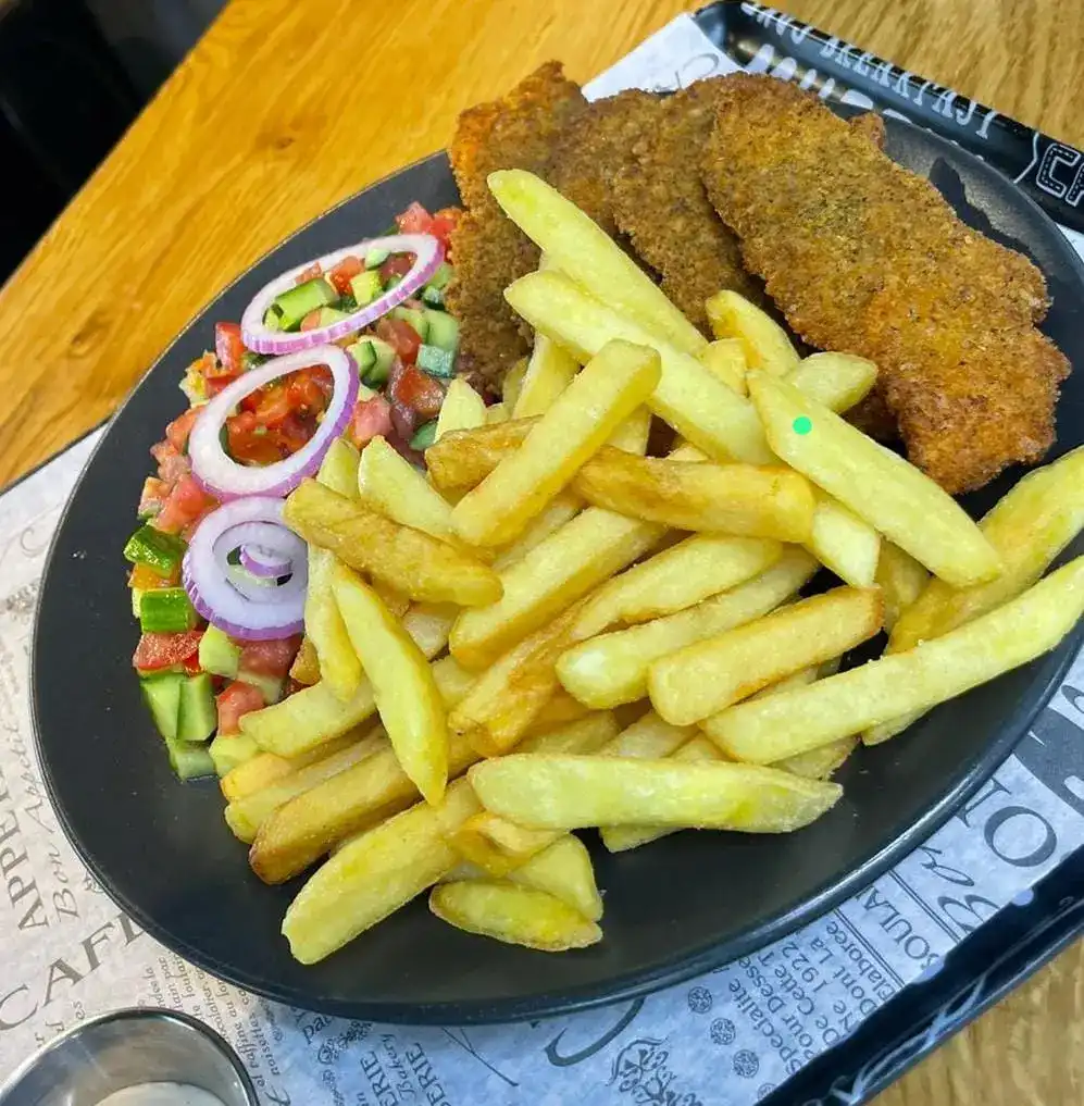 צלחת שניצל הבית