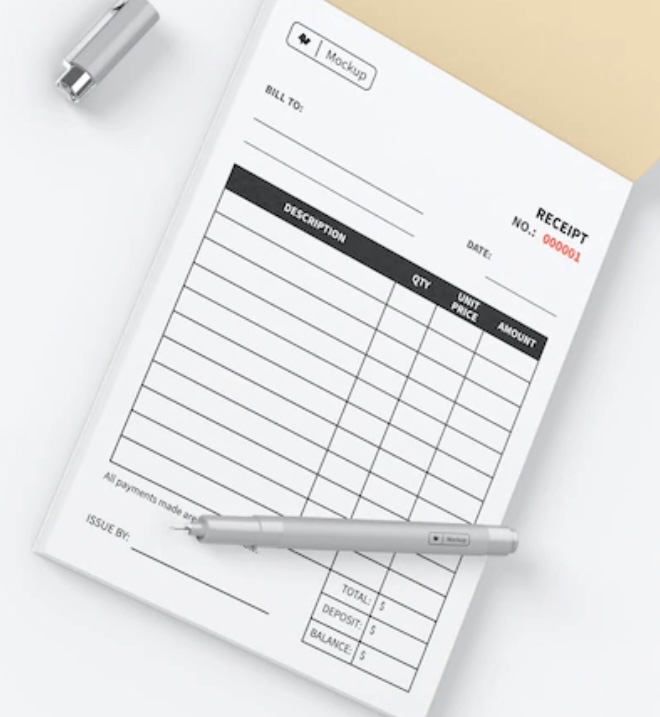 פנקסי **קבלה** גודל 14/20 ס"מ (ע.מ) 