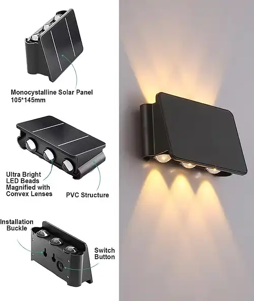 תאורת קיר - 3 אפ 3 דאון