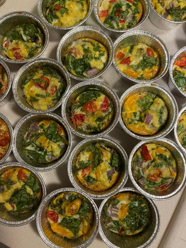 9 mini quiches