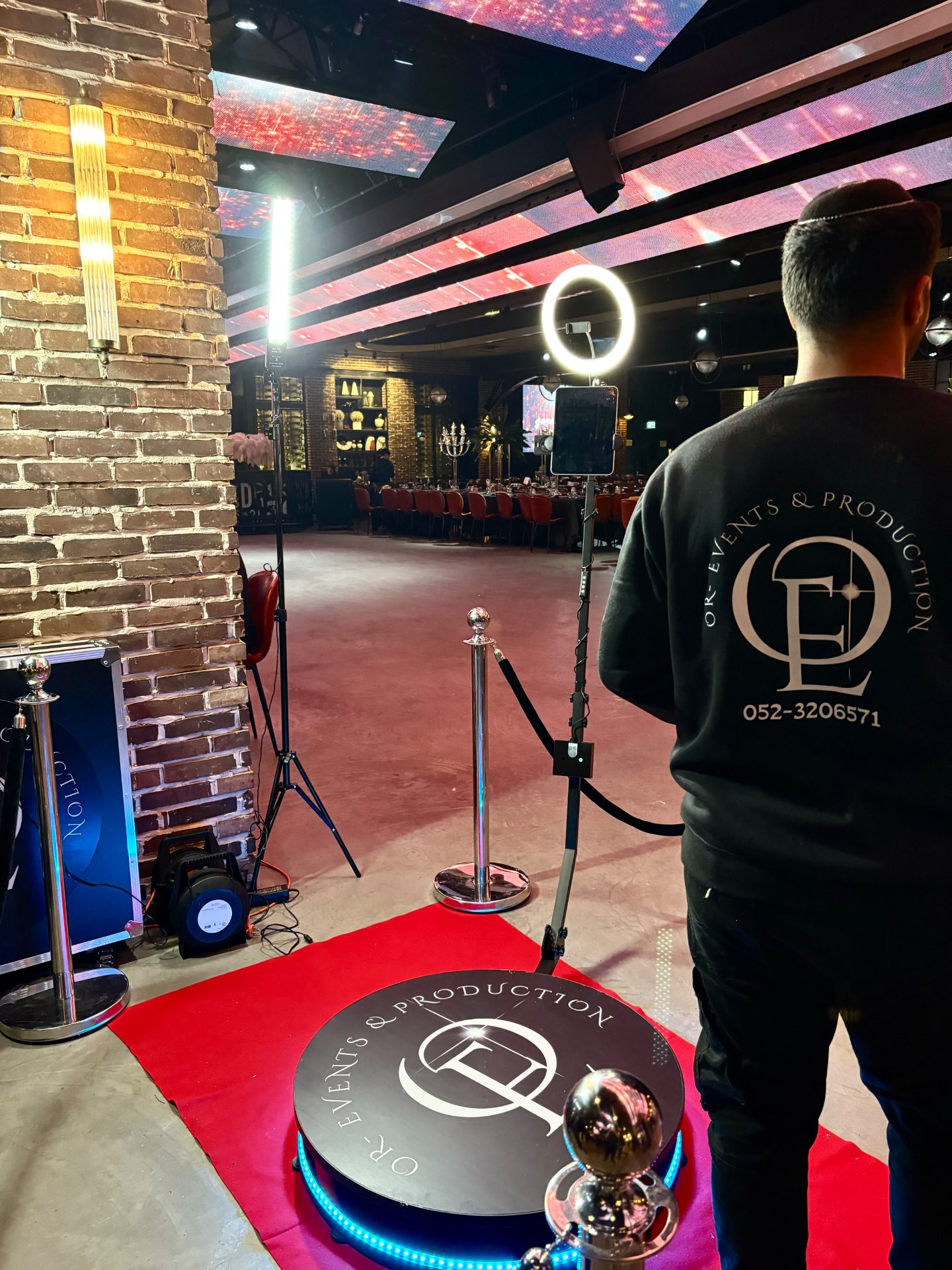 עמדת צילום מסתובבת 360