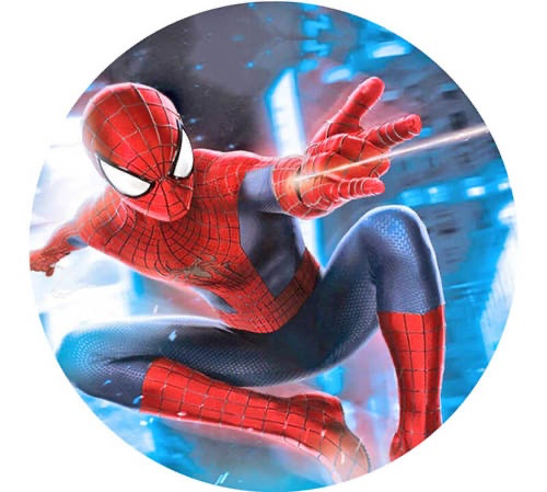 דף אכיל עגול ספיידרמן