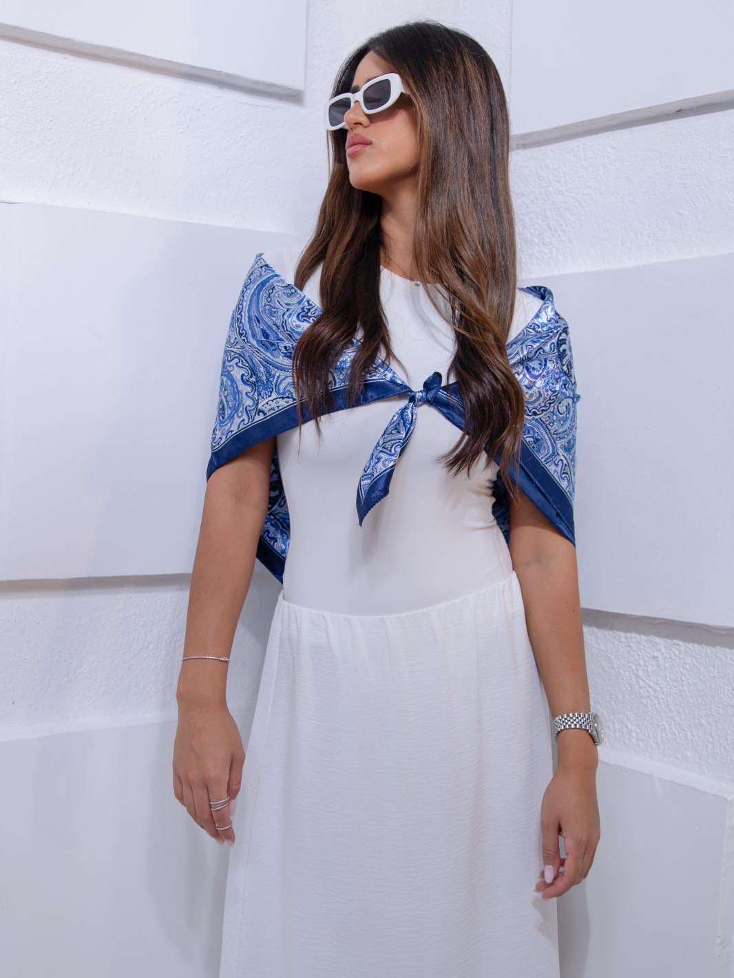 חצאית בייסיק לבן 