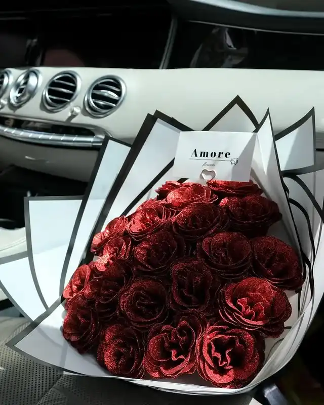 זר ורדים 20 יחידות