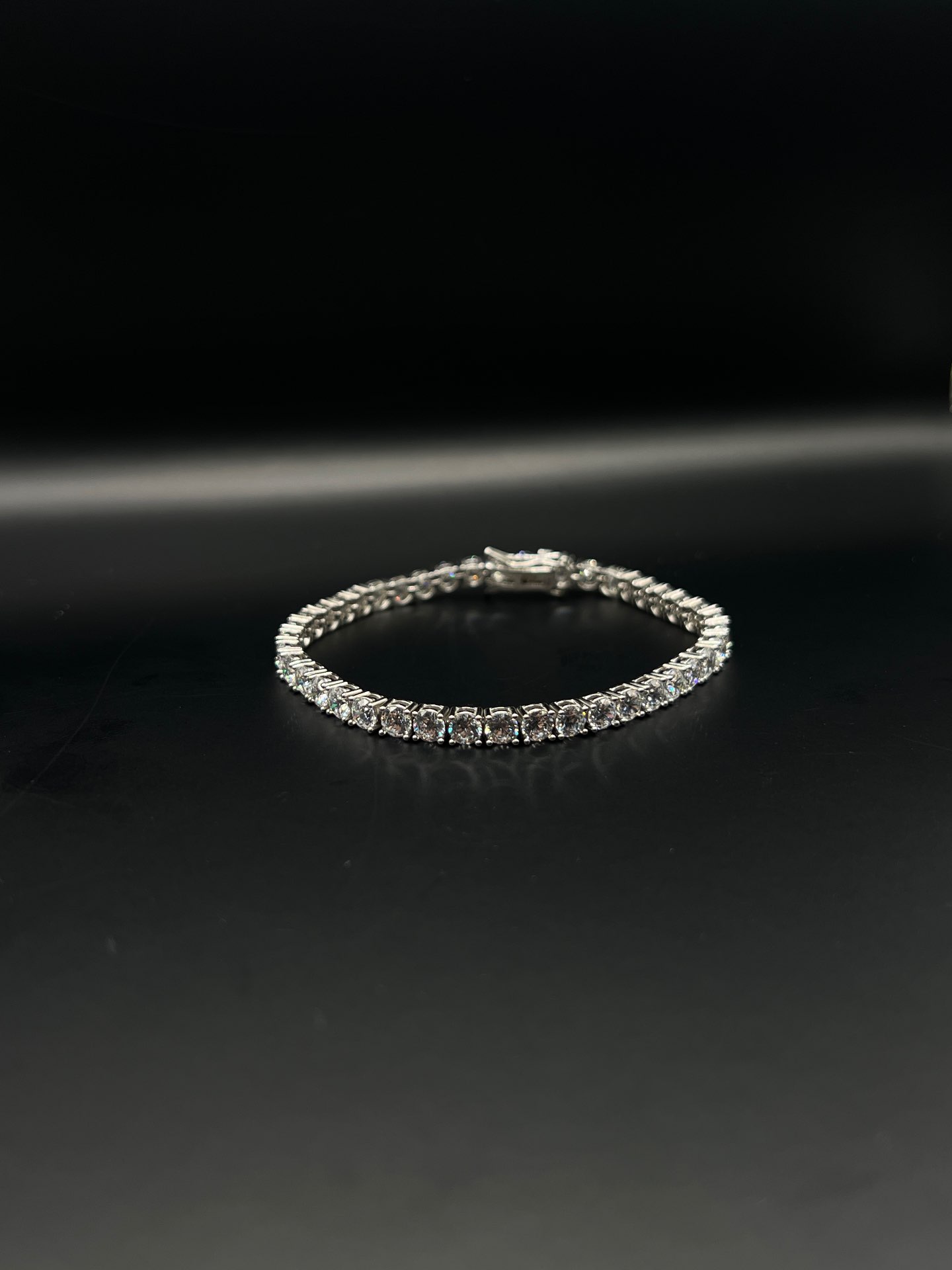 צמיד טניס עשוי כסף איטלקי טהור 3 מ"מ