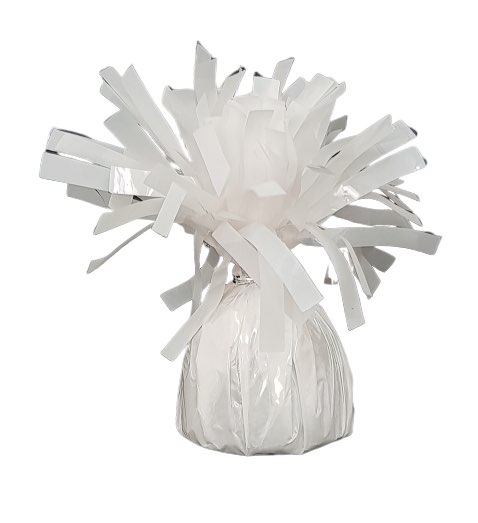 משקולת לבלונים בצבע לבן