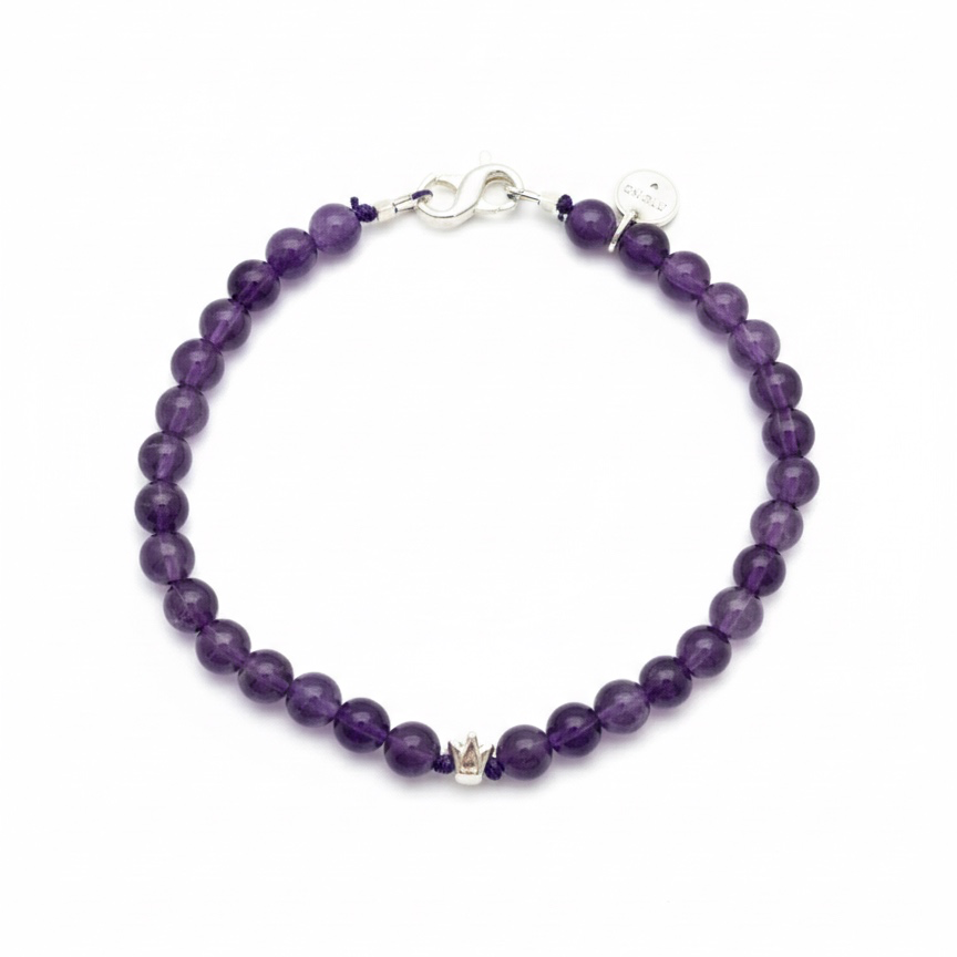 ניצה – צמיד אמטיסט גדול בהתאמה אישית | מאושרת