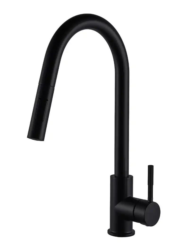 ברז מטבח שניידר שחור מט נשלף