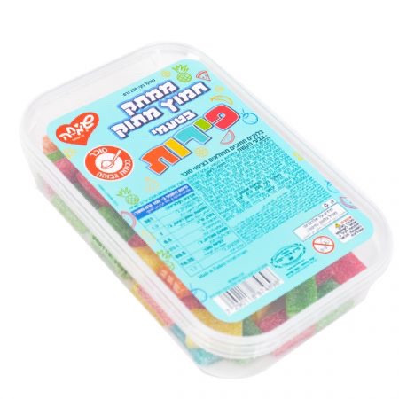 ממתק ליקריץ בלוקים בציפוי סוכר 250גר - צבעוני בטעמי פירות