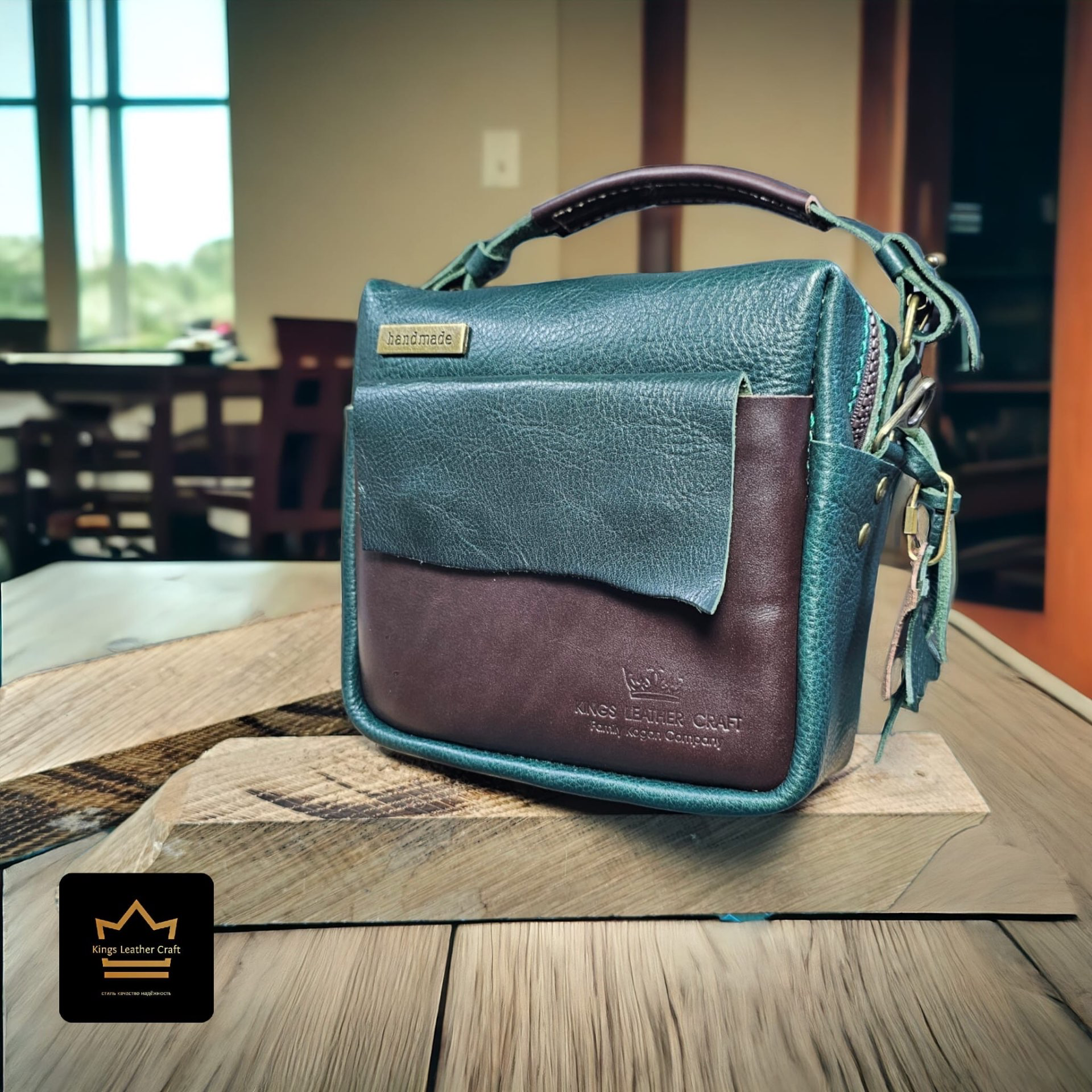 תיק מרובע מעור גמיש ורך גם לנשים וגברים💼