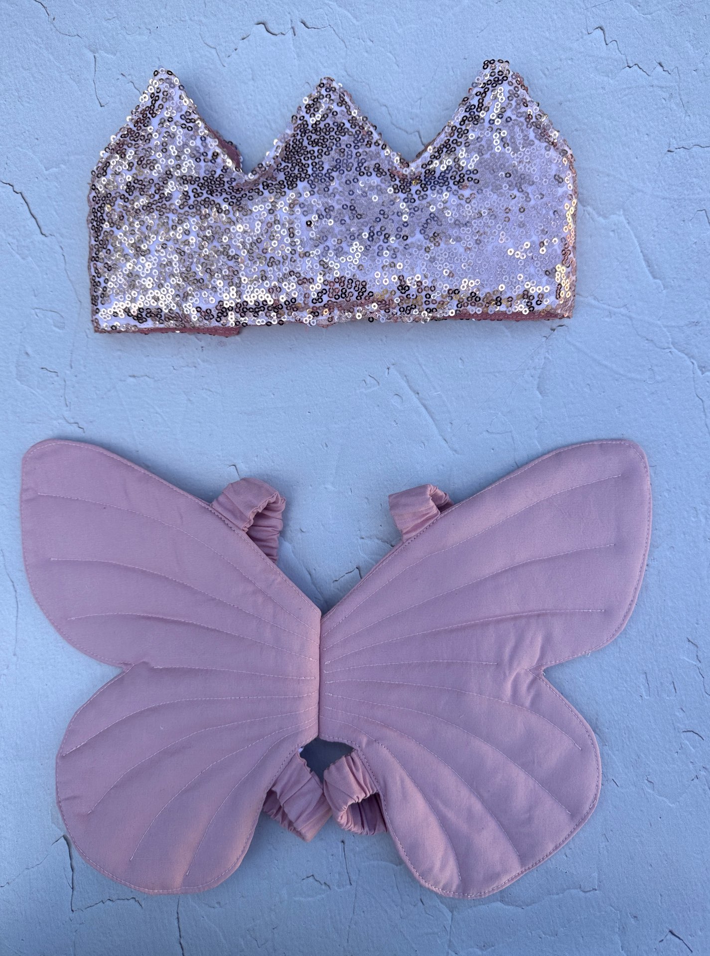 כתר נצנצים ורוד בהיר לילדים