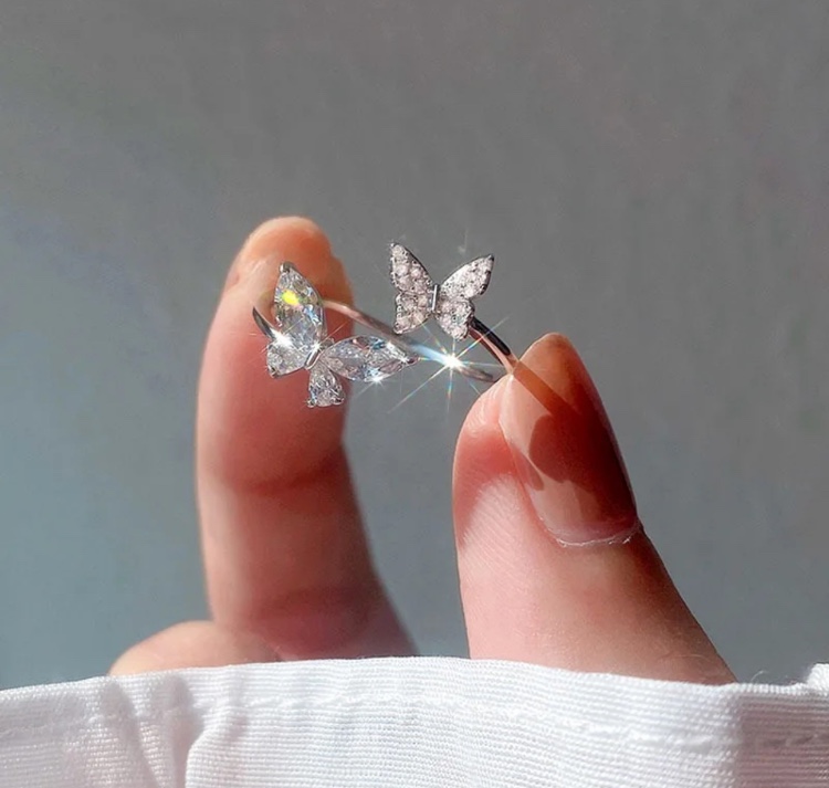 טבעת דגם פרפרים 🦋925