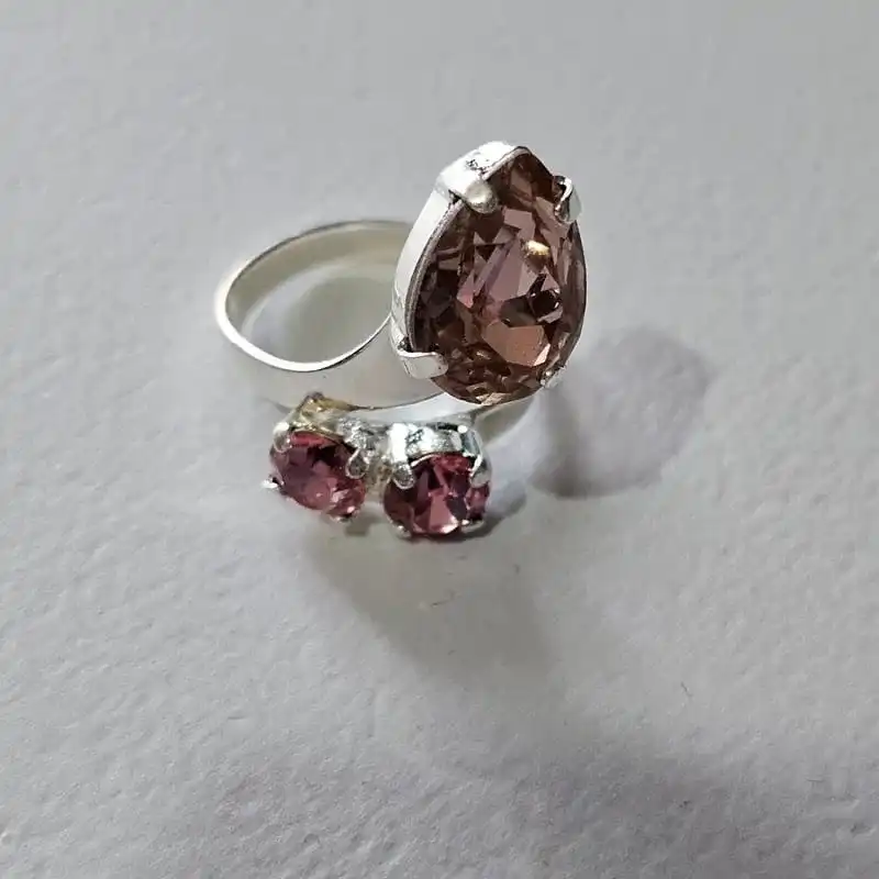 טבעת ורדה מצופה כסף  | רונה סדנאות יצירה ונפש