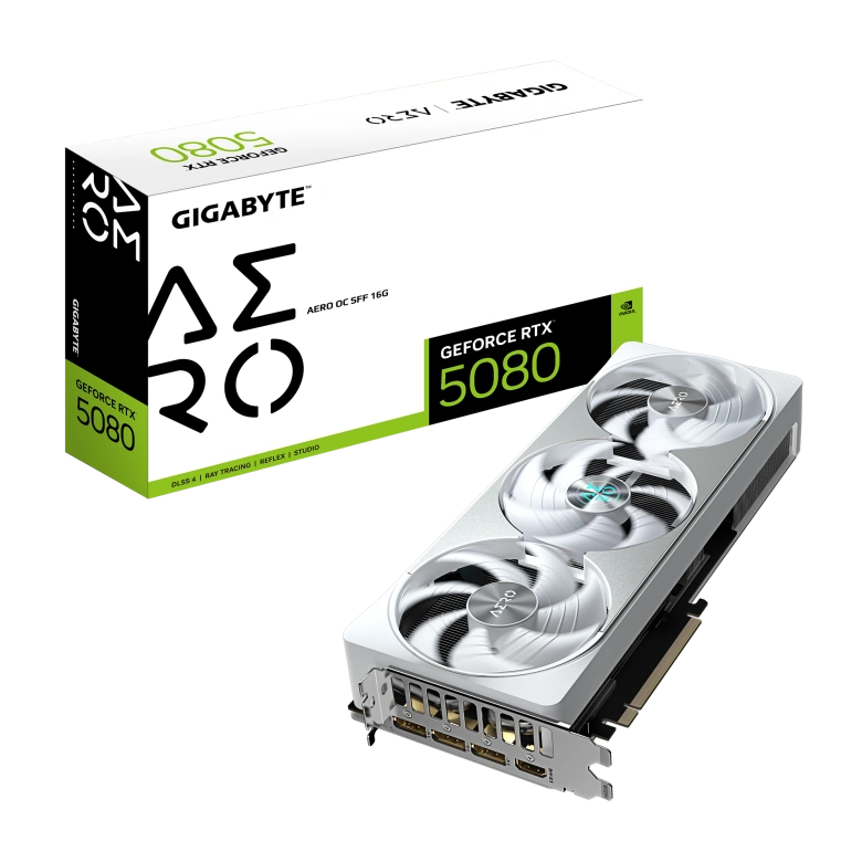 כרטיס מסך GeForce RTX 5080 AERO OC SFF 16G White