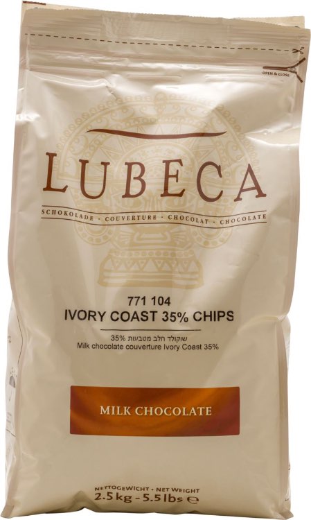 מטבעות שוקולד חלב 35% - Lubeca  ק״ג 2.5
