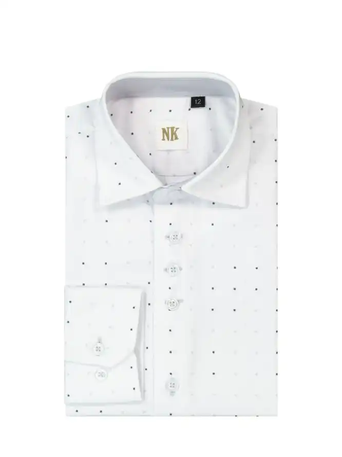 חולצה מדוגמת בגוון אפור סגלגל באיכות גבוהה | נועה קידס & הום