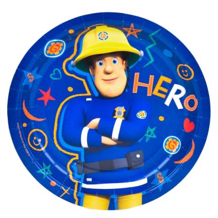 צלחות נייר 23סמ - סמי הכבאי 8 יחי