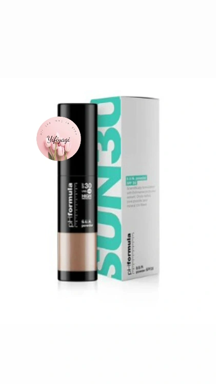 מברשת עם אבקה מינרלית להגנה מהשמש SPF30