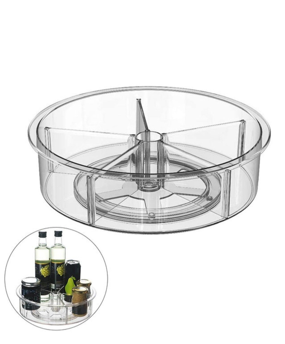 מעמד / קרוסלה אקרילי מחולק מסתובב