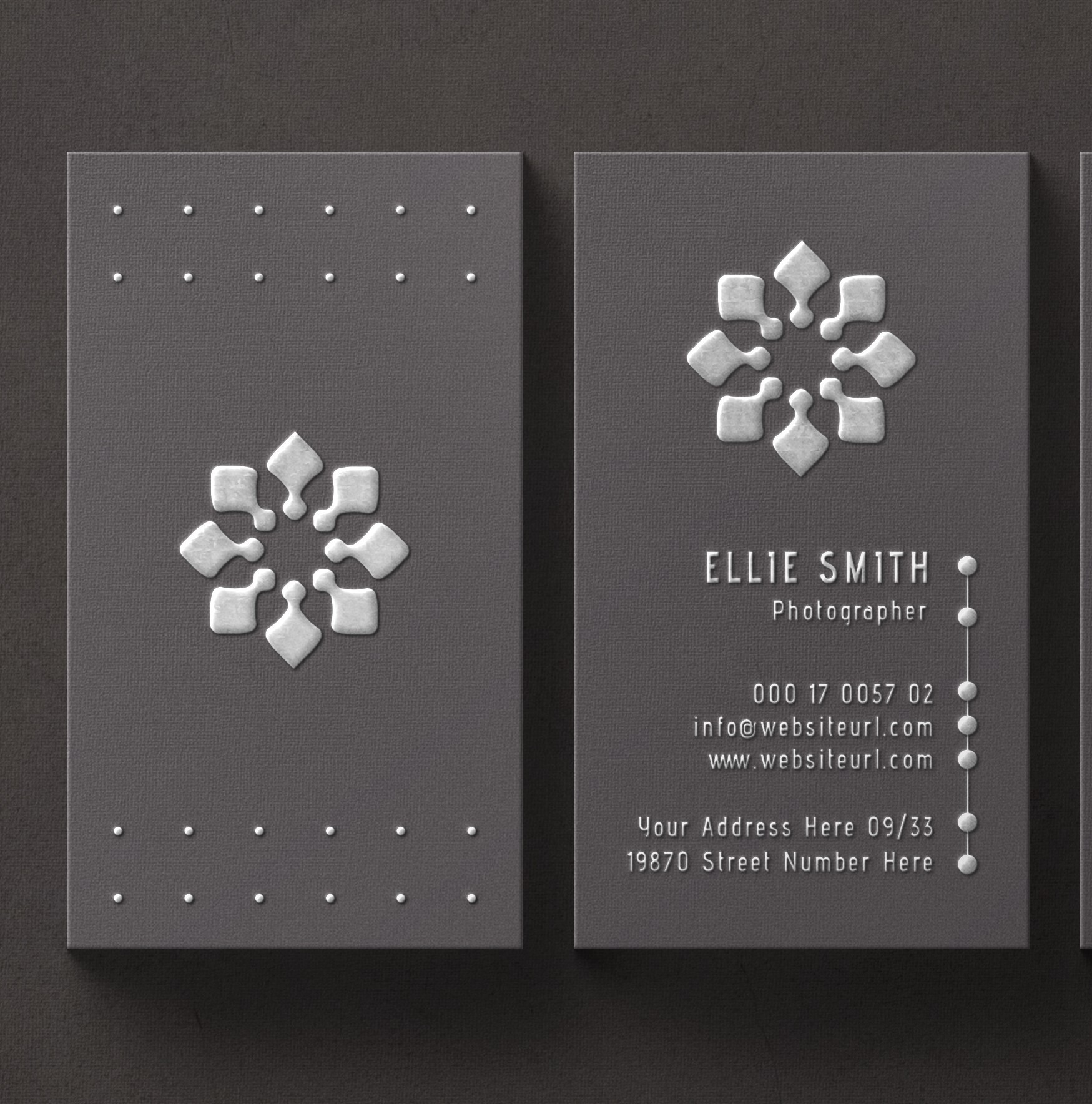 50 יח' כרטיסי ביקור עם לכה UV סלקטיבית 