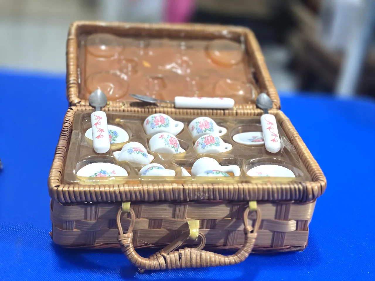 סלסילה קטנה למשחק סלסלת פיקניק חוסר בכפית מידות 18*12