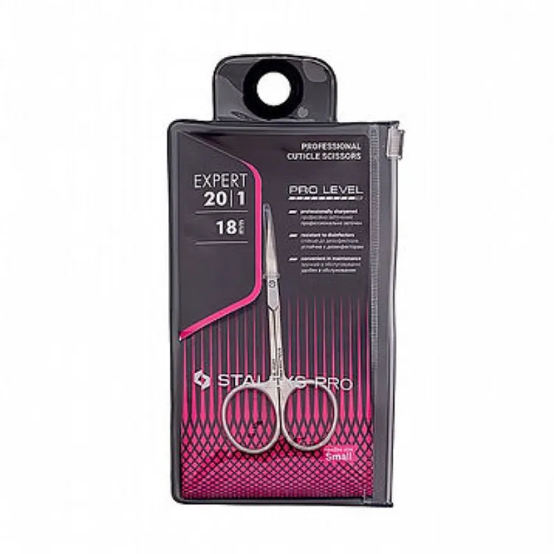 מספריים מניקור לעור 18ממ STALEKS PRO MANICURE SCISSORS EXPERT SE-20/1