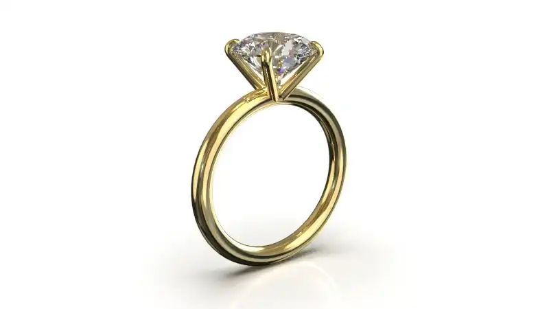 טבעת אירוסין יהלום חצי קראט