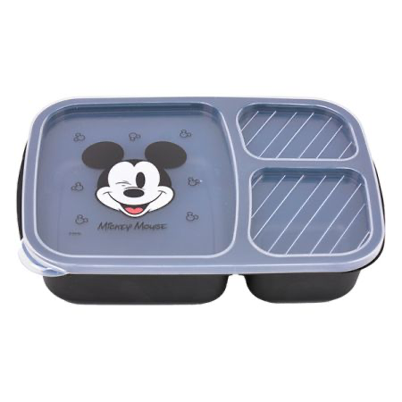 קופסת אוכל מחולקת שלושה תאים-מיקי