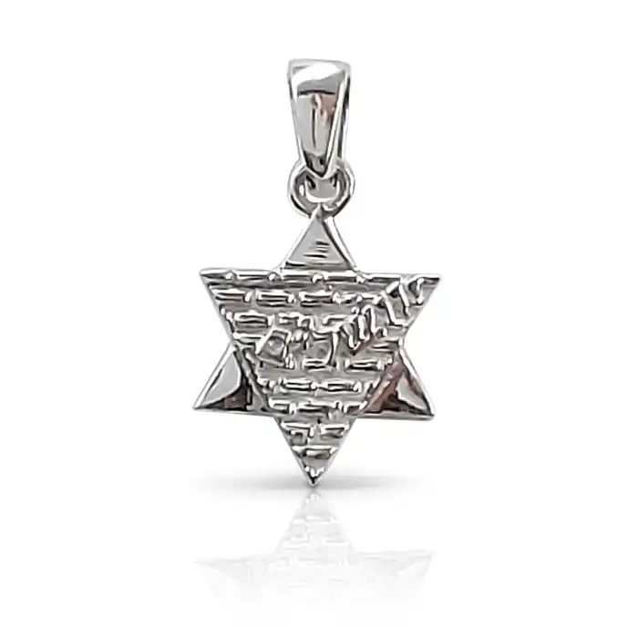 מגן דוד מזהב – תליון יודאיקה קטן מודרני 14K