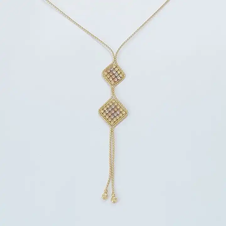 קולייר זהב 14K מודרני תוצרת איטליה