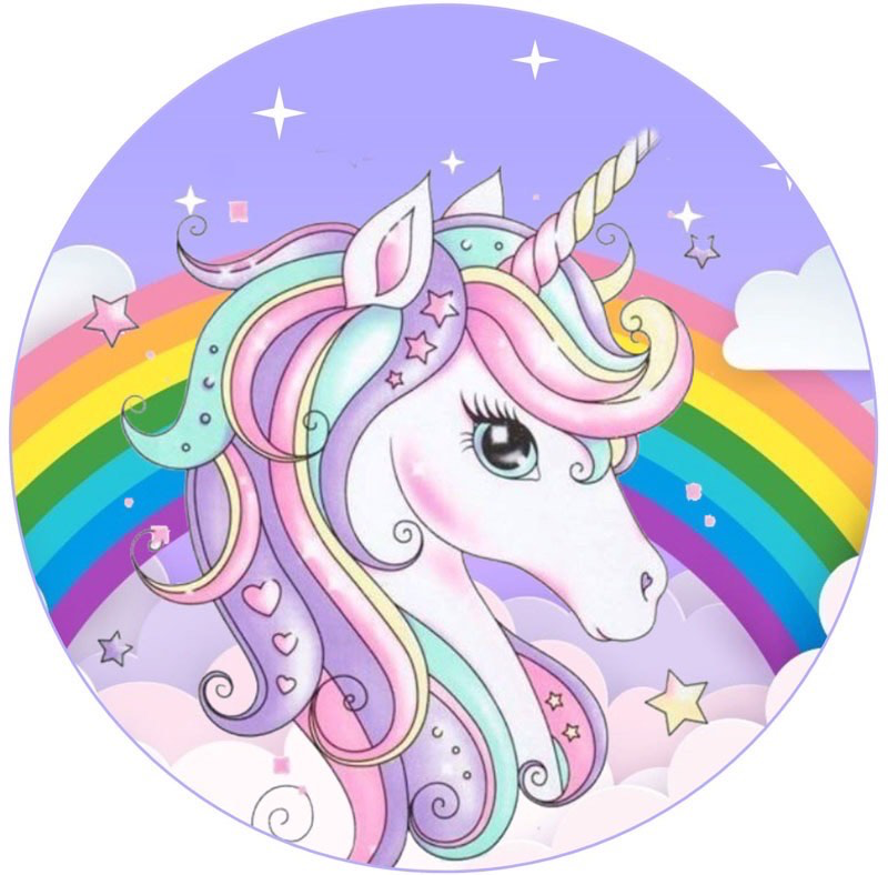 דף אכיל עגול חד קרן