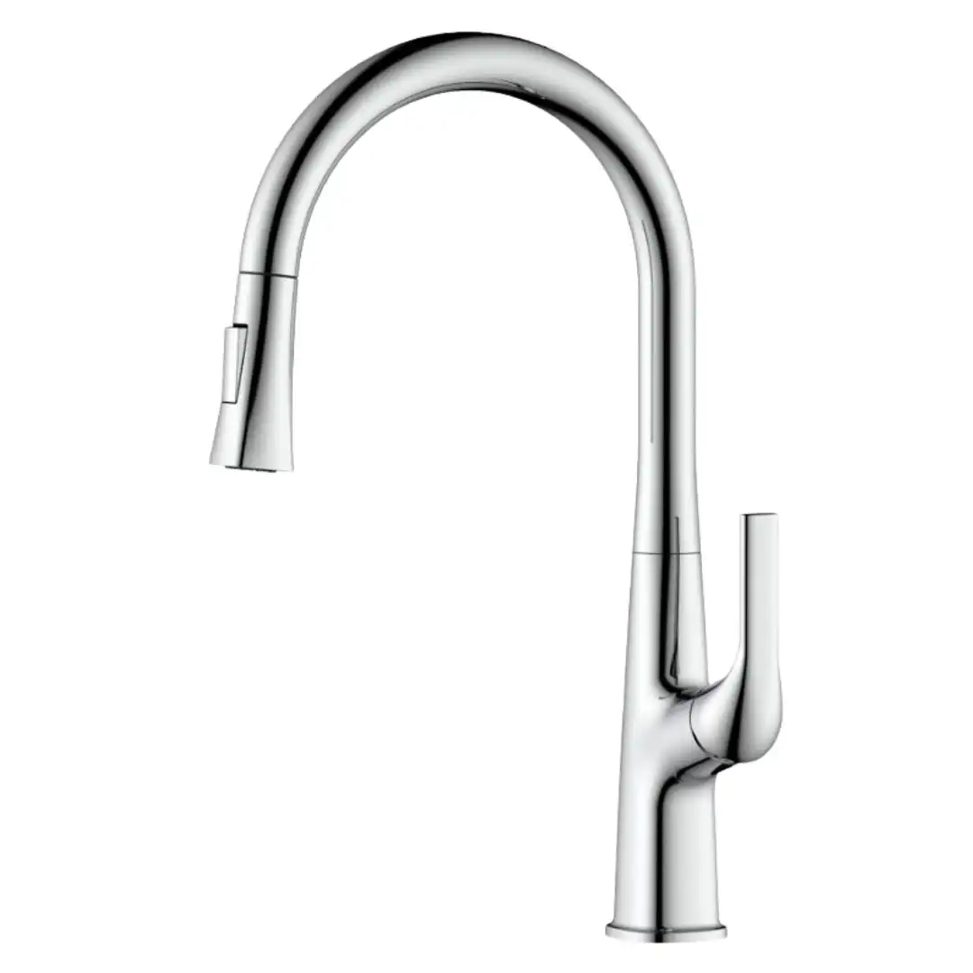 ברז מטבח נשלף 2 מצבים בצבע נירוסטה 