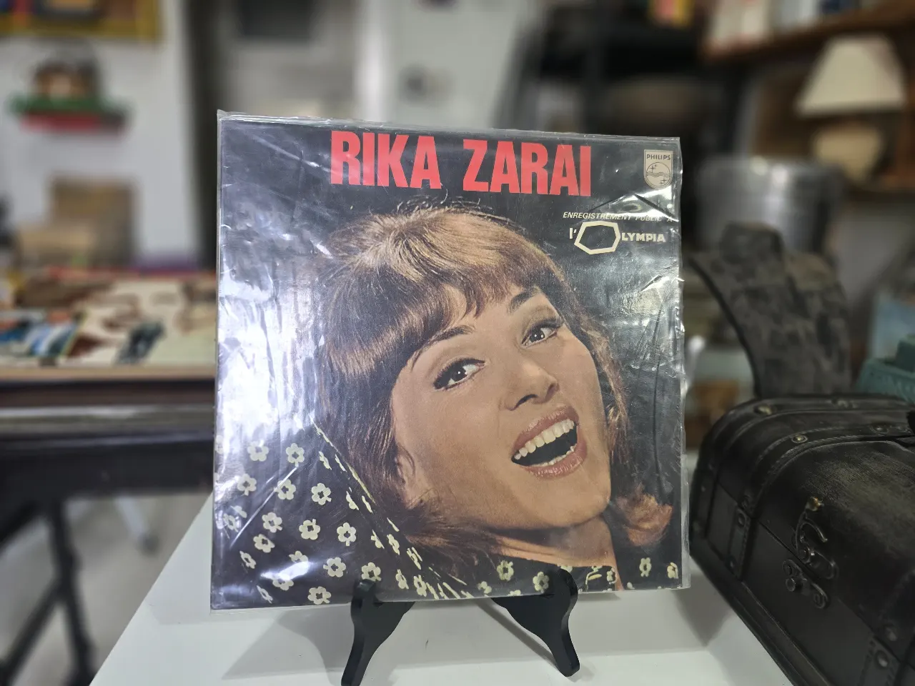 Rika Zaraï – Enregistrement Public A L'Olympia תקליט ריקא זאריי הודפס בחול ע"י פיליפס שנות 70 עטיפת למינציה מצב חדש