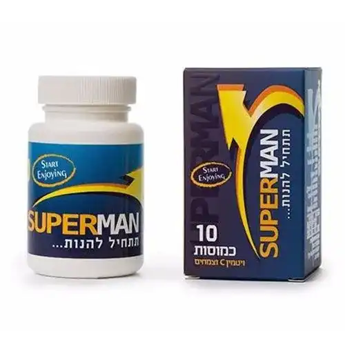 טבליות Super Man לשיפור האון הגברי בצורה טבעית | זמן לאהבה
