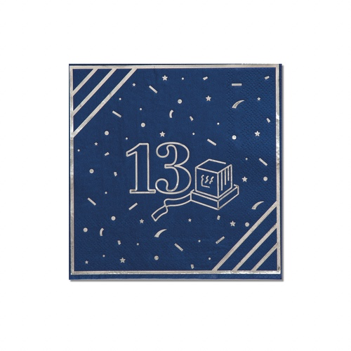 מפיות בר מצווה 13 כסף מטאלי 16 יח’