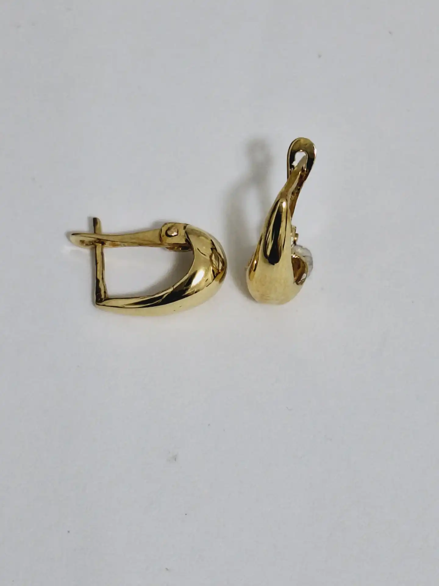 עגילי חישוק זהב 14K