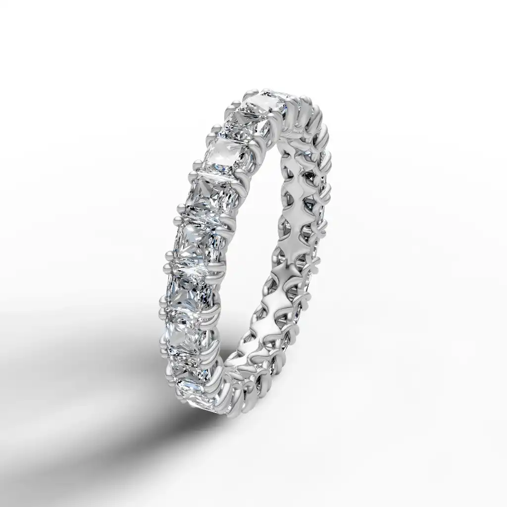 טבעת יהלומים אטרניטי שיבוץ שיניים