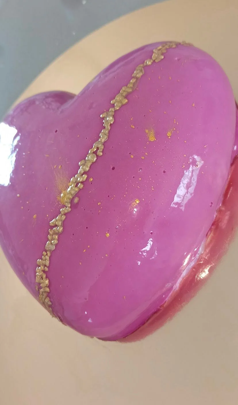 עוגת מוס לב