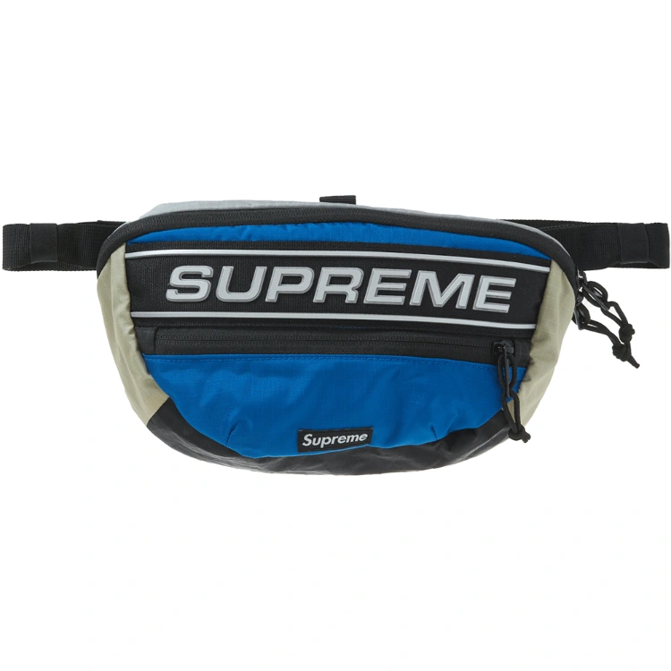 Supreme Logo Waist Bag Blue 