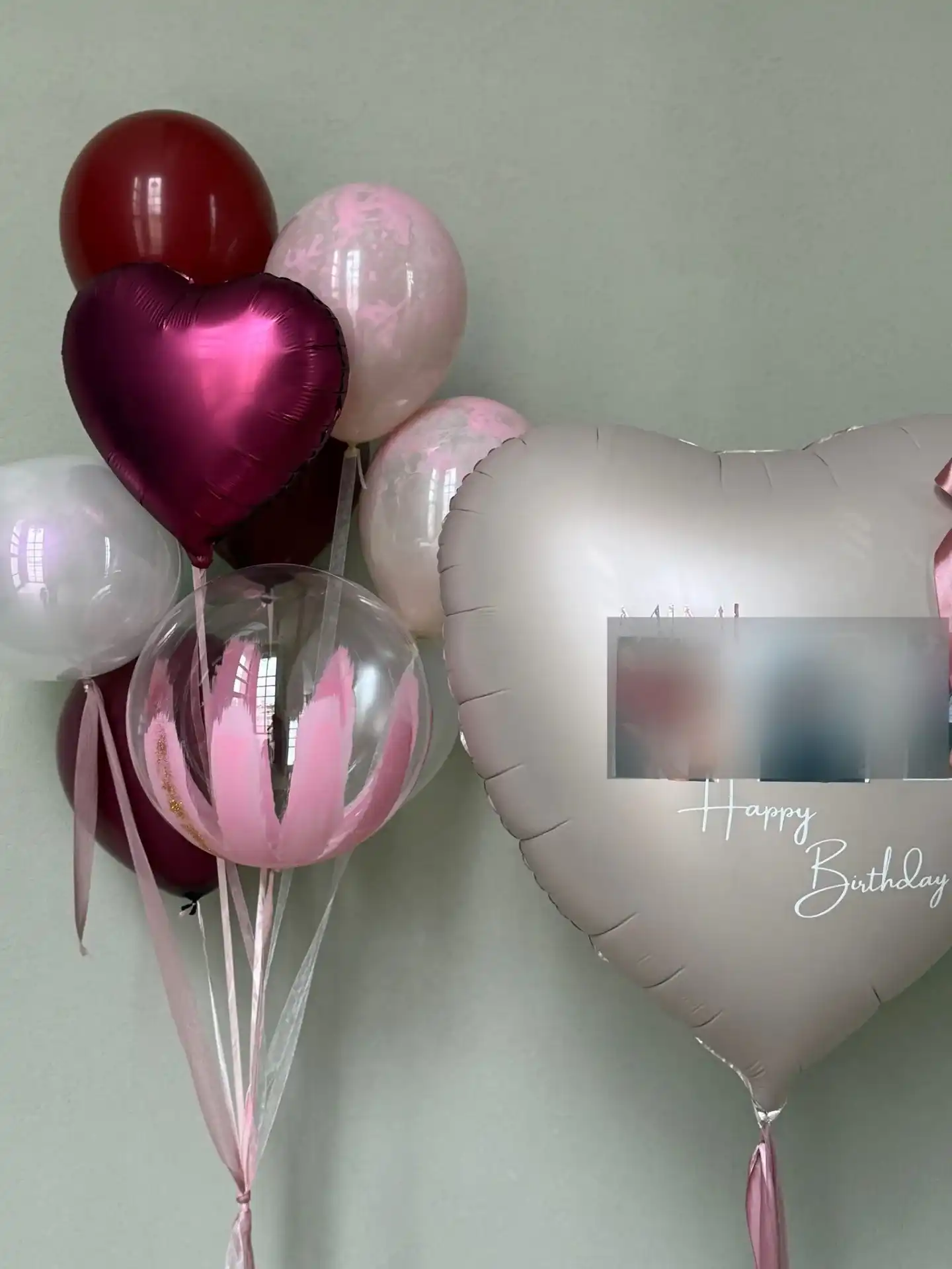 סט בלונים סגול ורוד | VALI