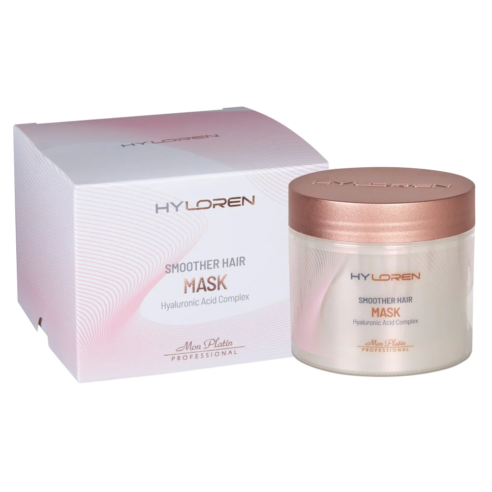 מסכה ללא מלחים לשיער מוחלק מסדרת 'הילורן פרימיום' 500 מ"ל - מון פלטין