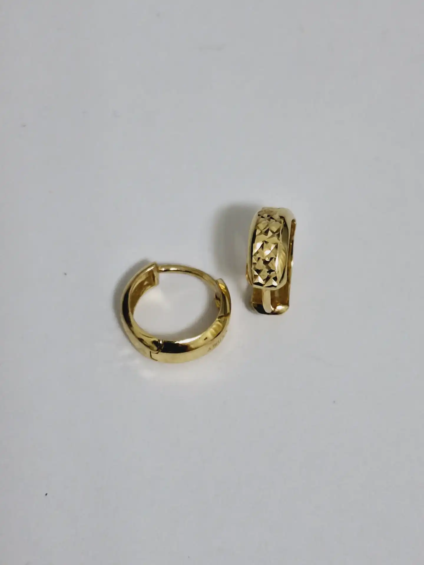 עגילי חישוק זהב 14K